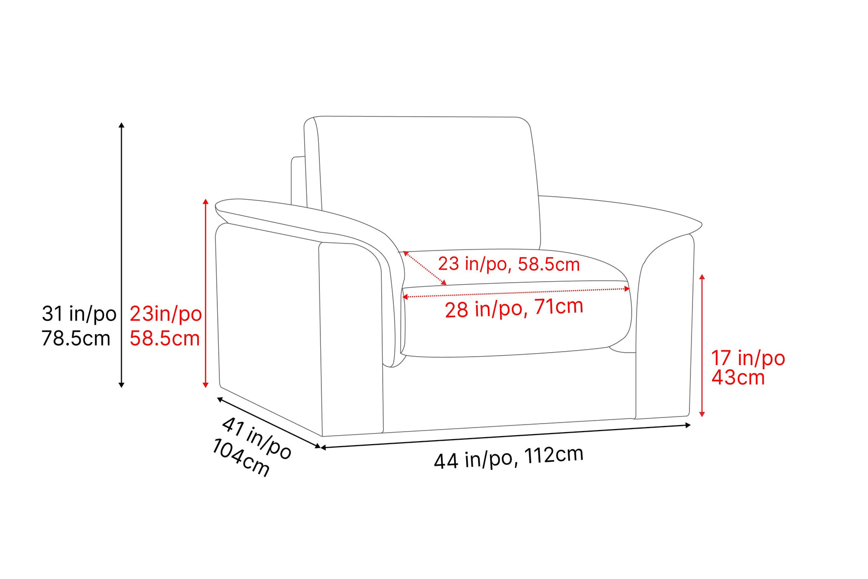 Zaira Leather Accent Chair