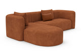 Jordyn Velvet Fabric Sectional Sofa