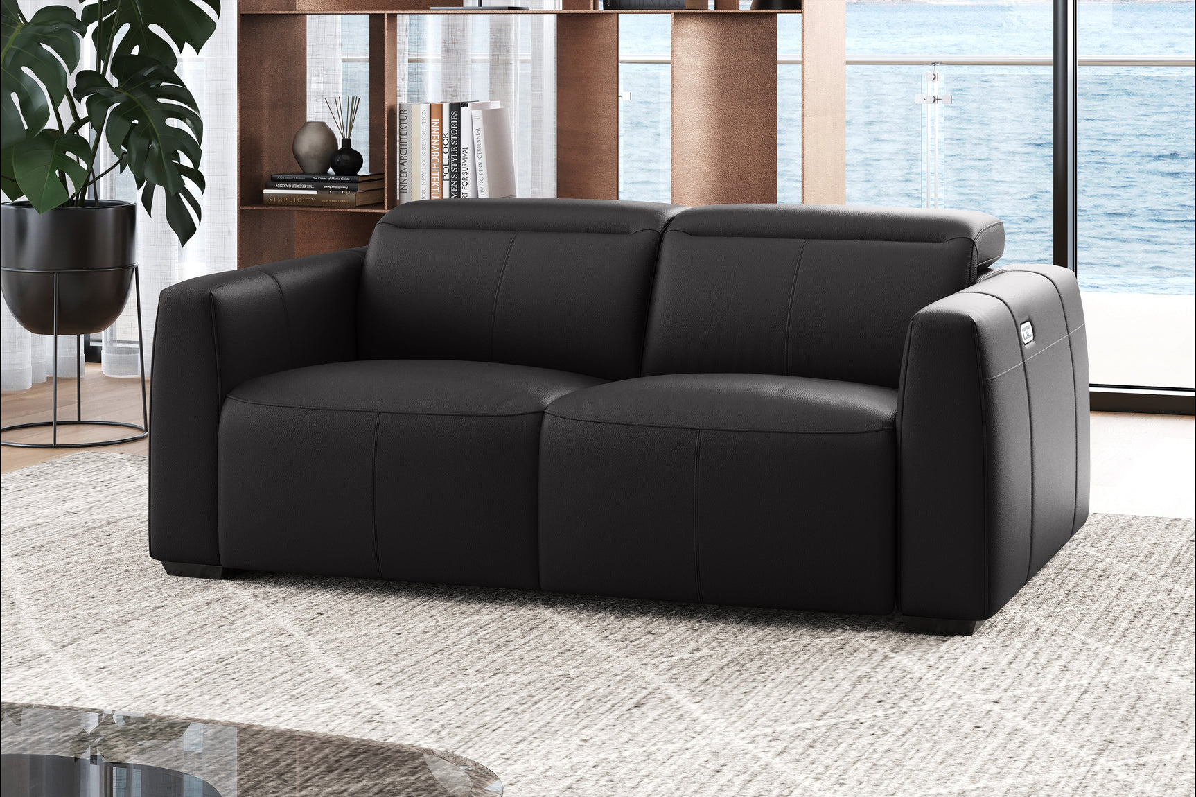 Carmen Leather Dual Recliner Sofa