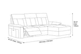 Heidi Leather Recliner Sectional Sofa