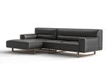 Varna Leather Sectional Sofa