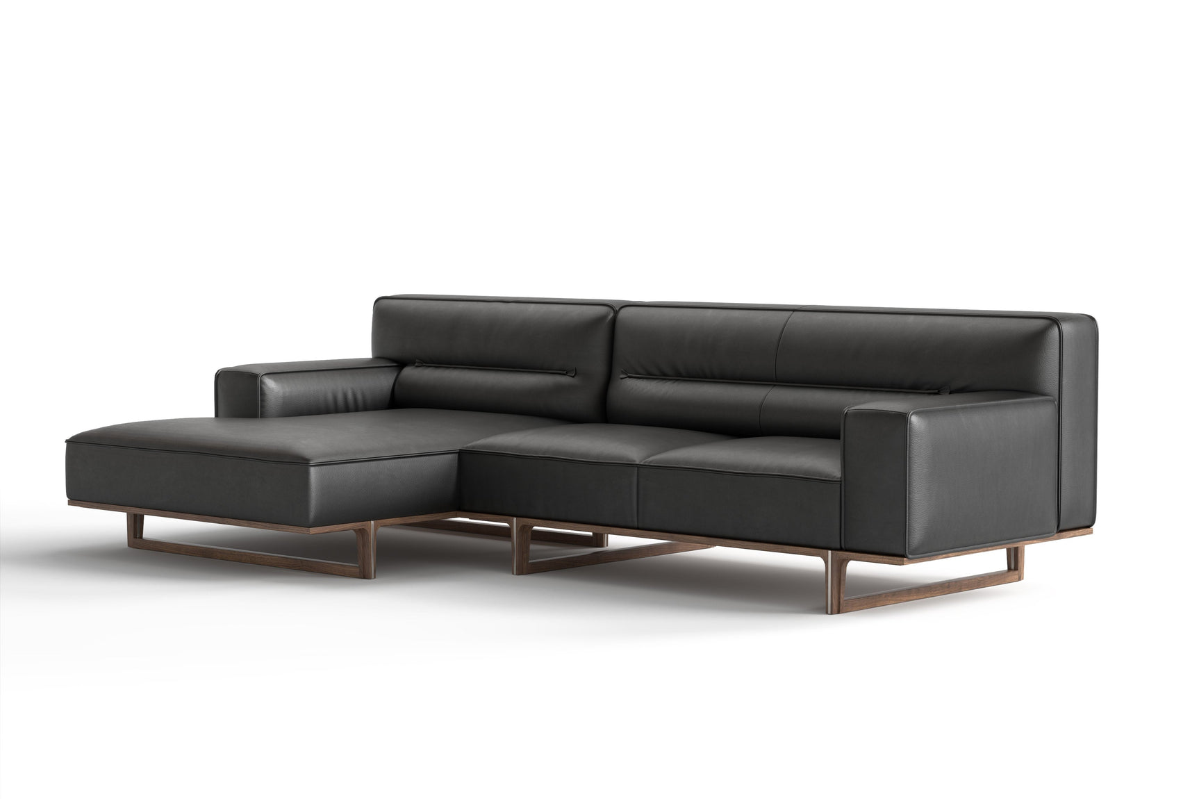 Varna Leather Sectional Sofa
