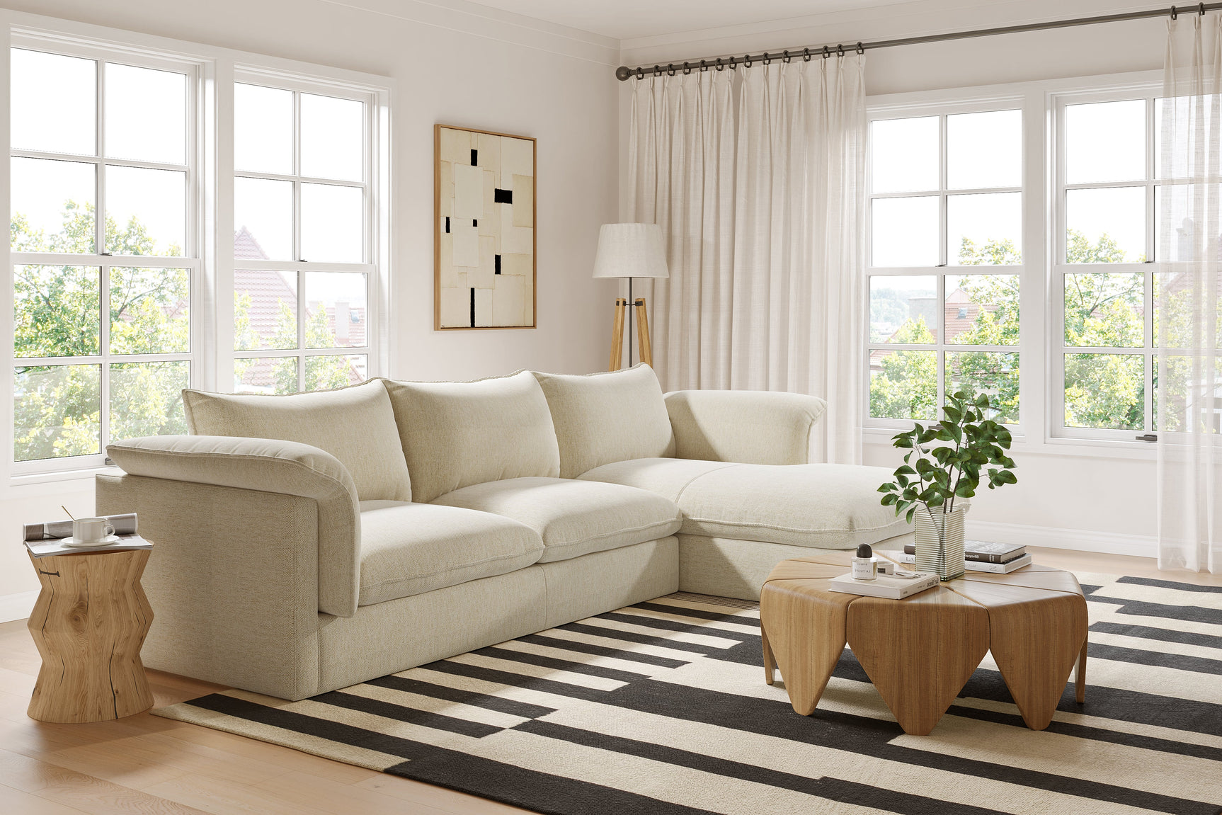 Frederick Fabric Sectional Sofa