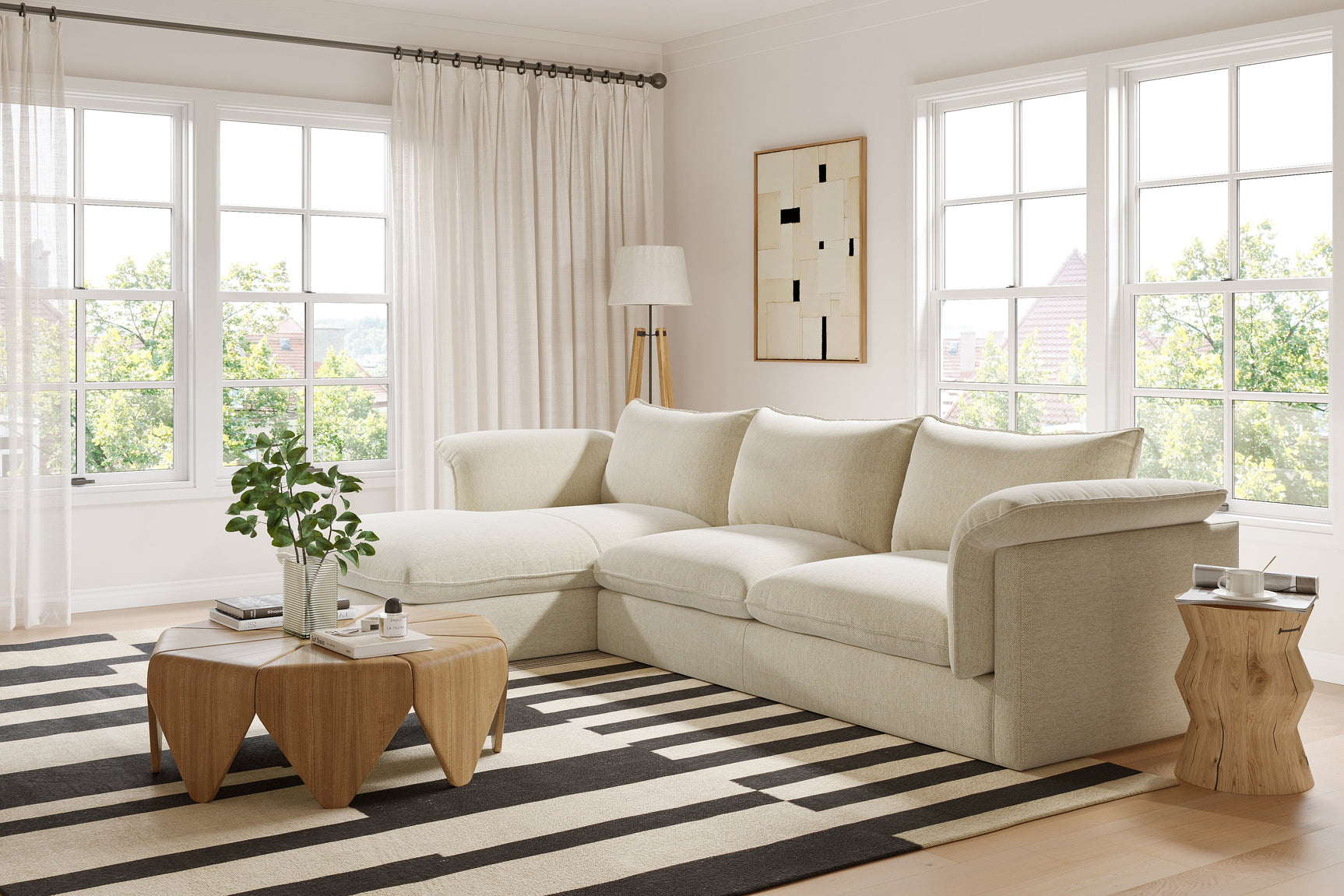 Frederick Fabric Sectional Sofa