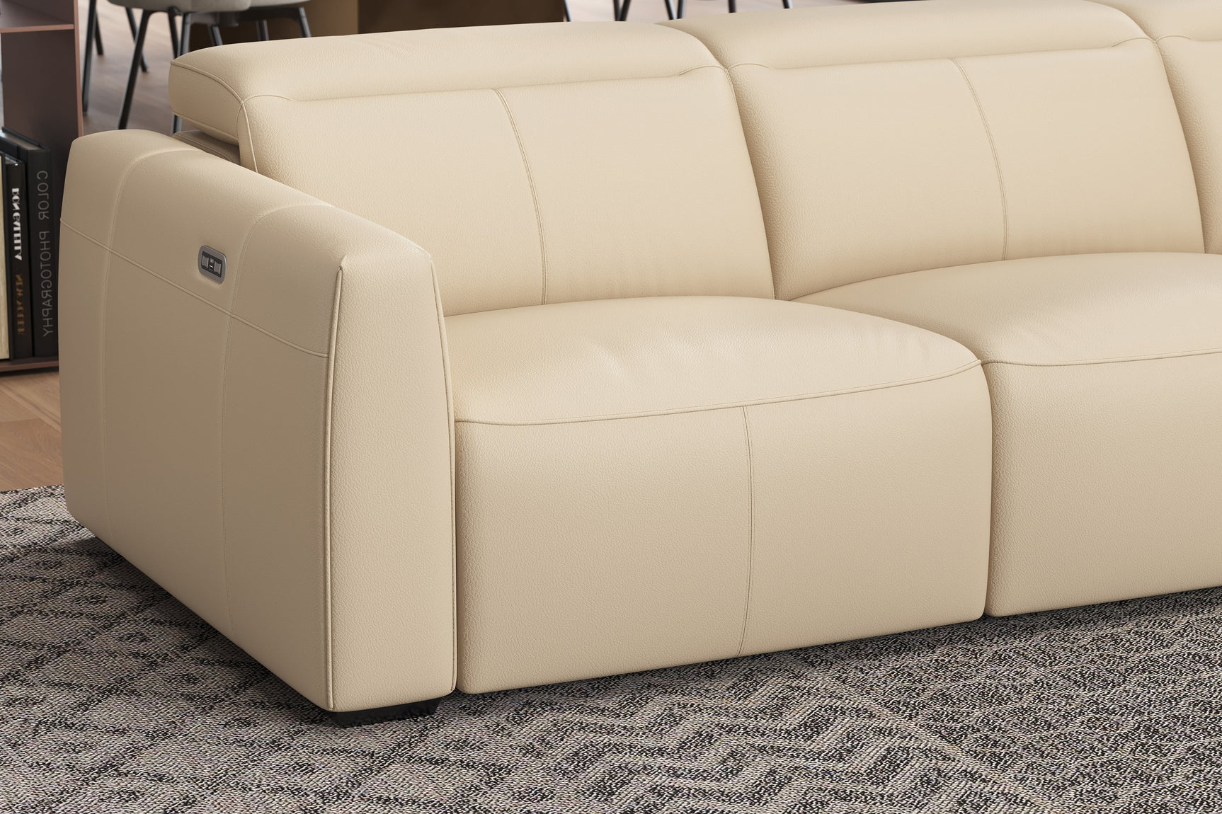Carmen Leather Dual Recliner Sofa