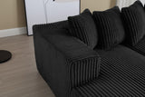 Alexus Corduroy Fabric Sectional Sofa