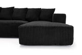Alexus Corduroy Fabric Sectional Sofa
