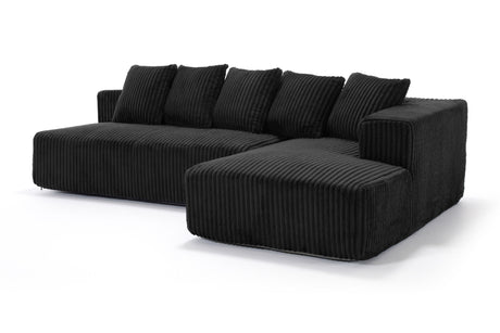 Alexus Corduroy Fabric Sectional Sofa