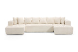Alexus Corduroy Fabric Sectional Sofa