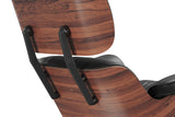 Armoni Leather Lounge Chair & Ottoman