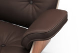 Armoni Leather Lounge Chair & Ottoman
