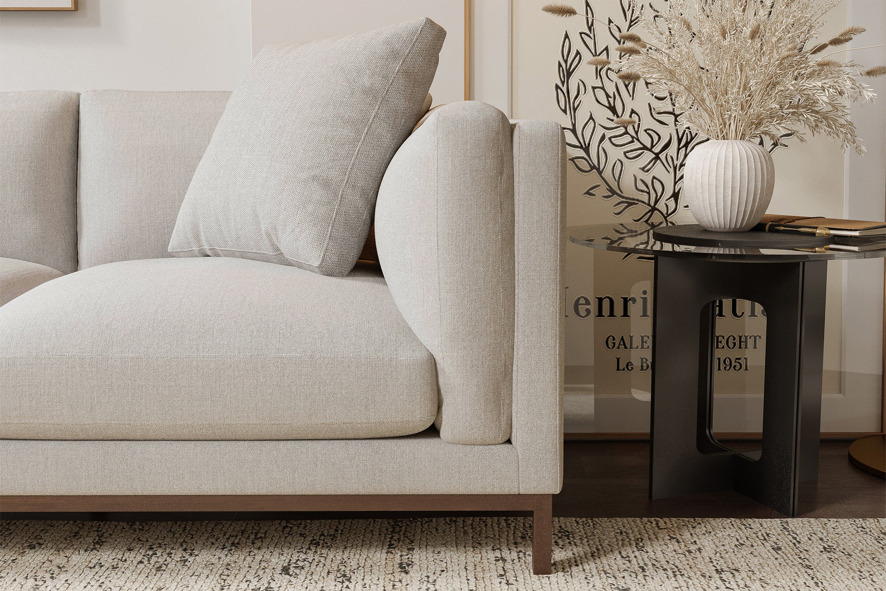 Bergen Fabric Sectional Sofa