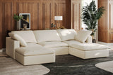 Claire Leather Modular Sofa