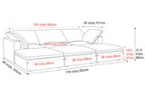 Claire Leather Modular Sofa