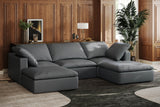 Claire Leather Modular Sofa