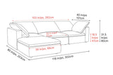 Claire Leather Modular Sofa