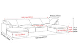 Claire Leather Modular Sofa