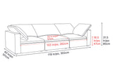 Claire Leather Modular Sofa
