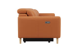 Elodie Leather Dual Recliner Sofa with Console