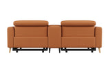 Elodie Leather Dual Recliner Sofa with Console