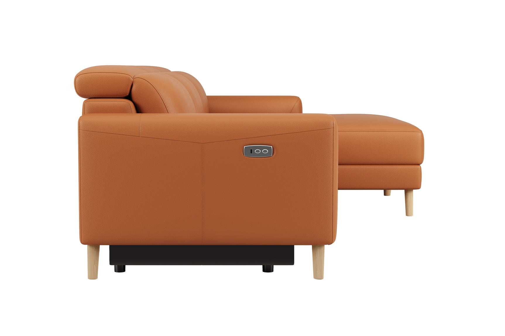 Elodie Leather Recliner Sectional Sofa