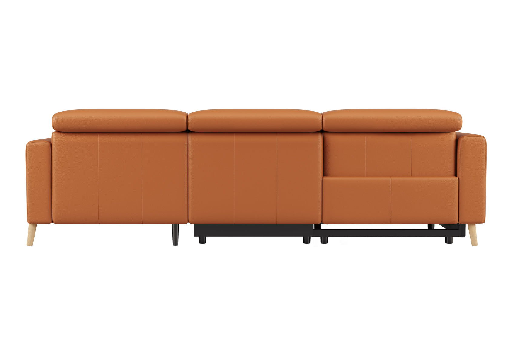 Elodie Leather Recliner Sectional Sofa