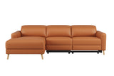 Elodie Leather Recliner Sectional Sofa