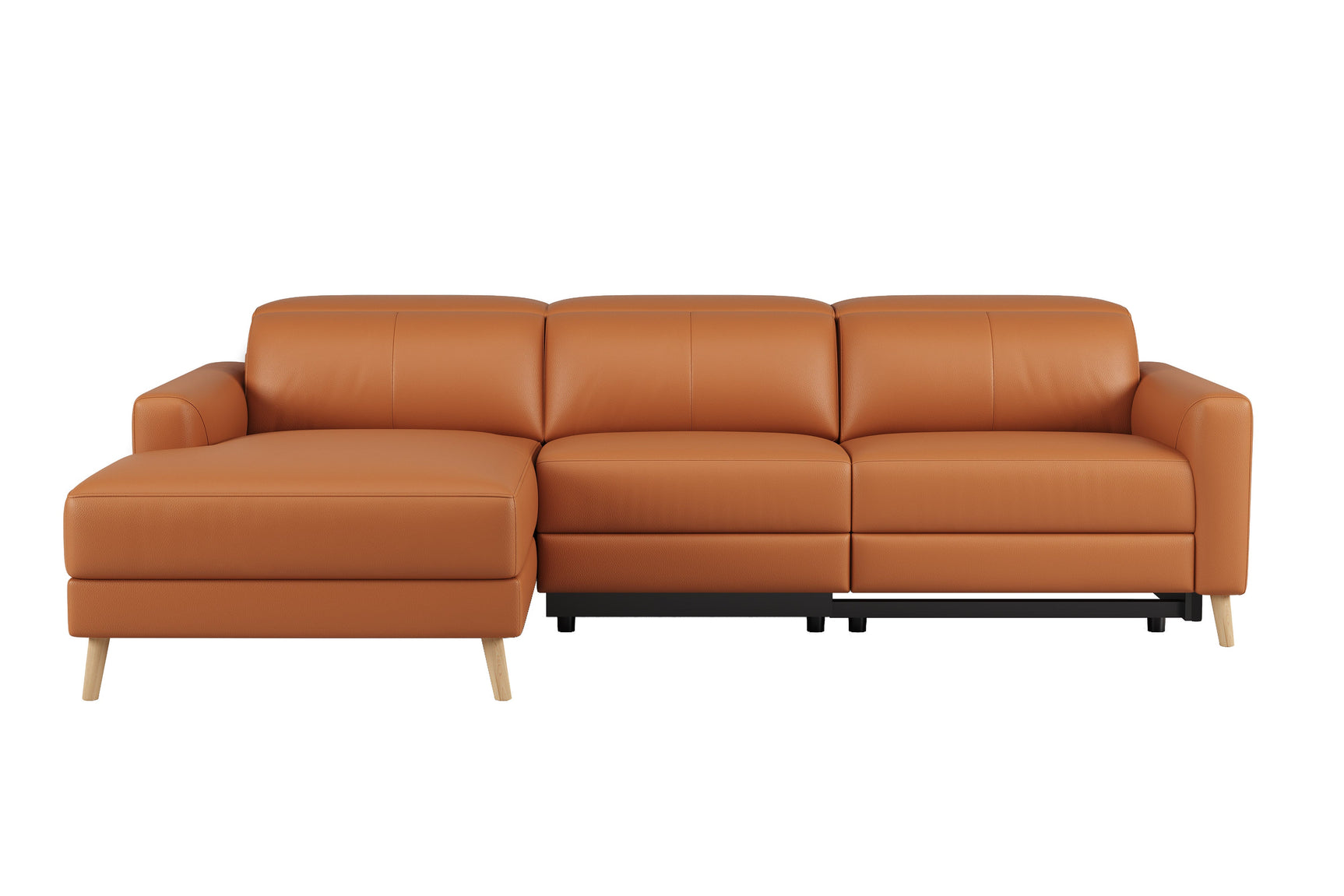 Elodie Leather Recliner Sectional Sofa