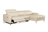 Elodie Leather Recliner Sectional Sofa