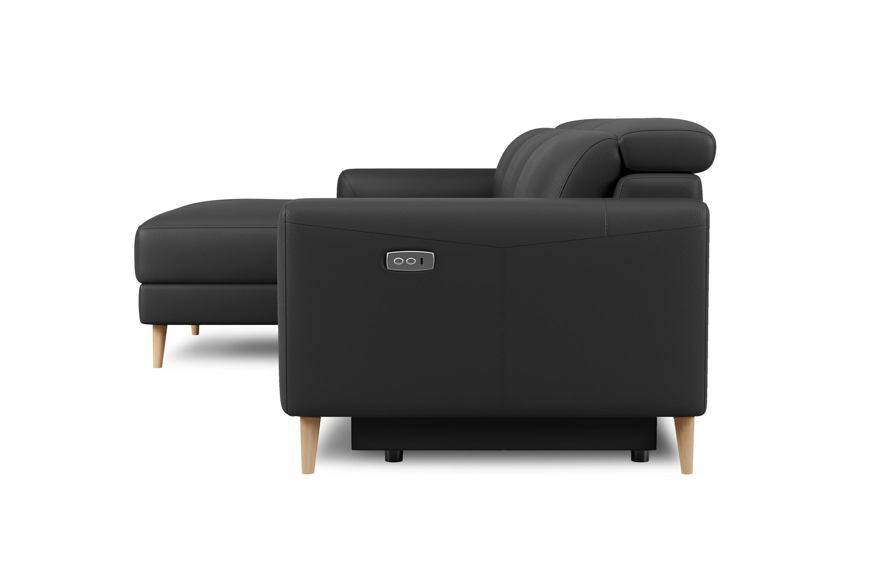 Elodie Leather Recliner Sectional Sofa