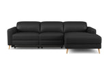 Elodie Leather Recliner Sectional Sofa