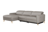 Elodie Leather Recliner Sectional Sofa