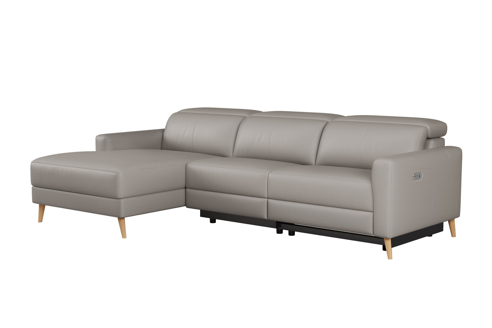 Elodie Leather Recliner Sectional Sofa