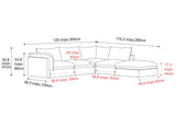 Frederick Fabric Corner Sectional Sofa