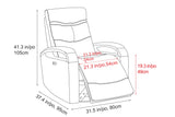 Laisha Leather Swivel Recliner Chair