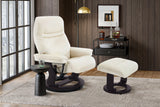 Massimo Leather Recliner with Ottoman