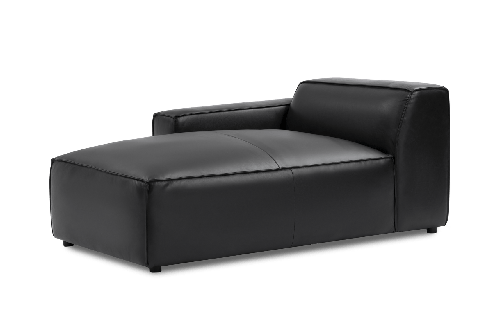 Nathan Leather Left Chaise Sofa Module
