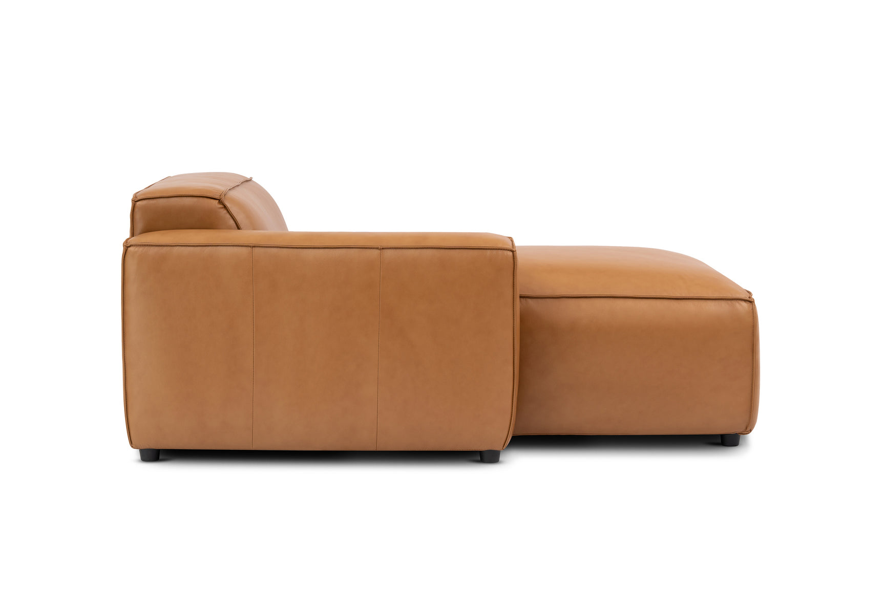 Nathan Leather Left Chaise Sofa Module