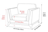 Sintra Fabric Accent Chair