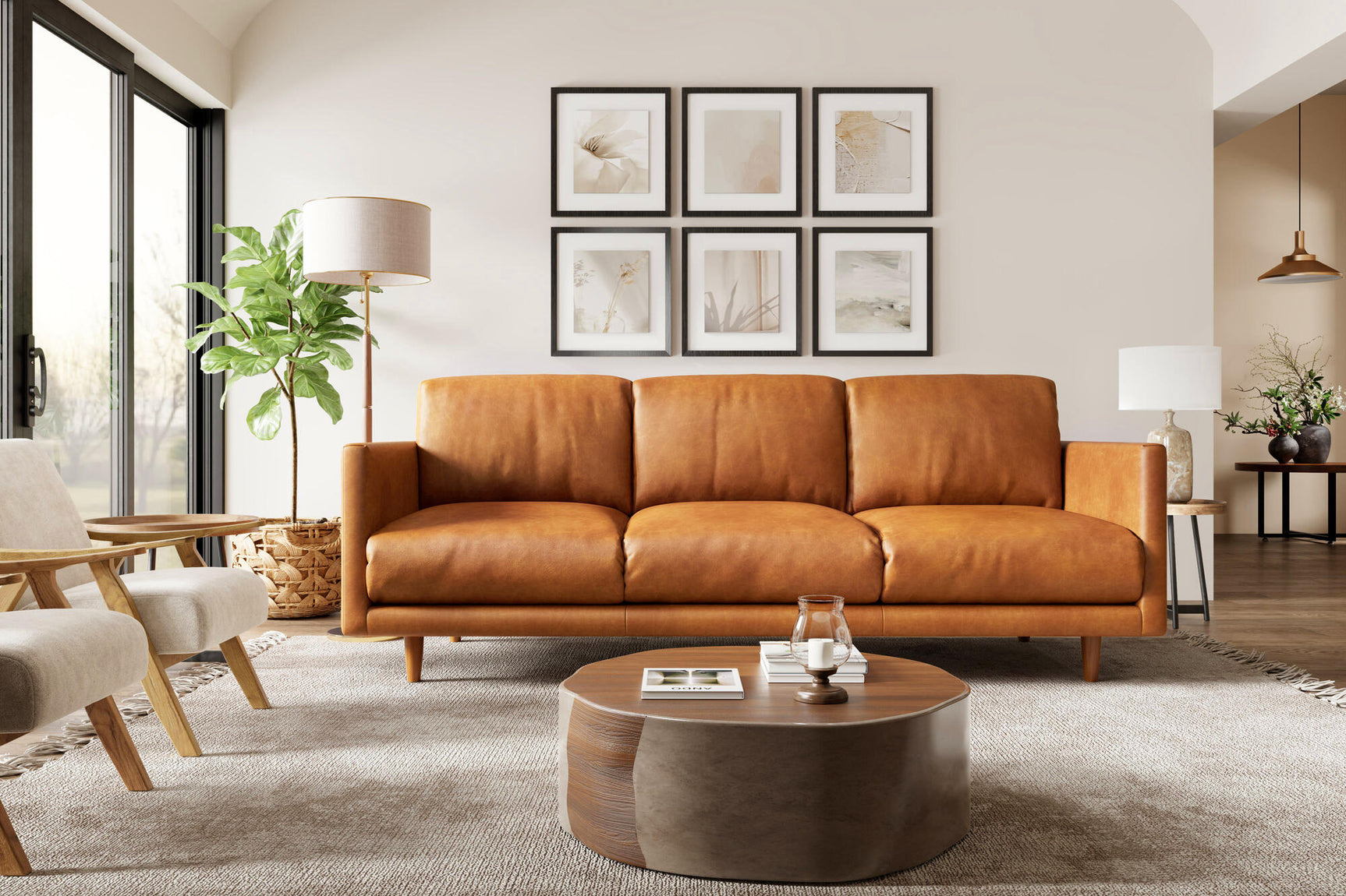 Toulon Leather Sofa