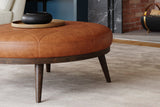 Zoe Leather Ottoman