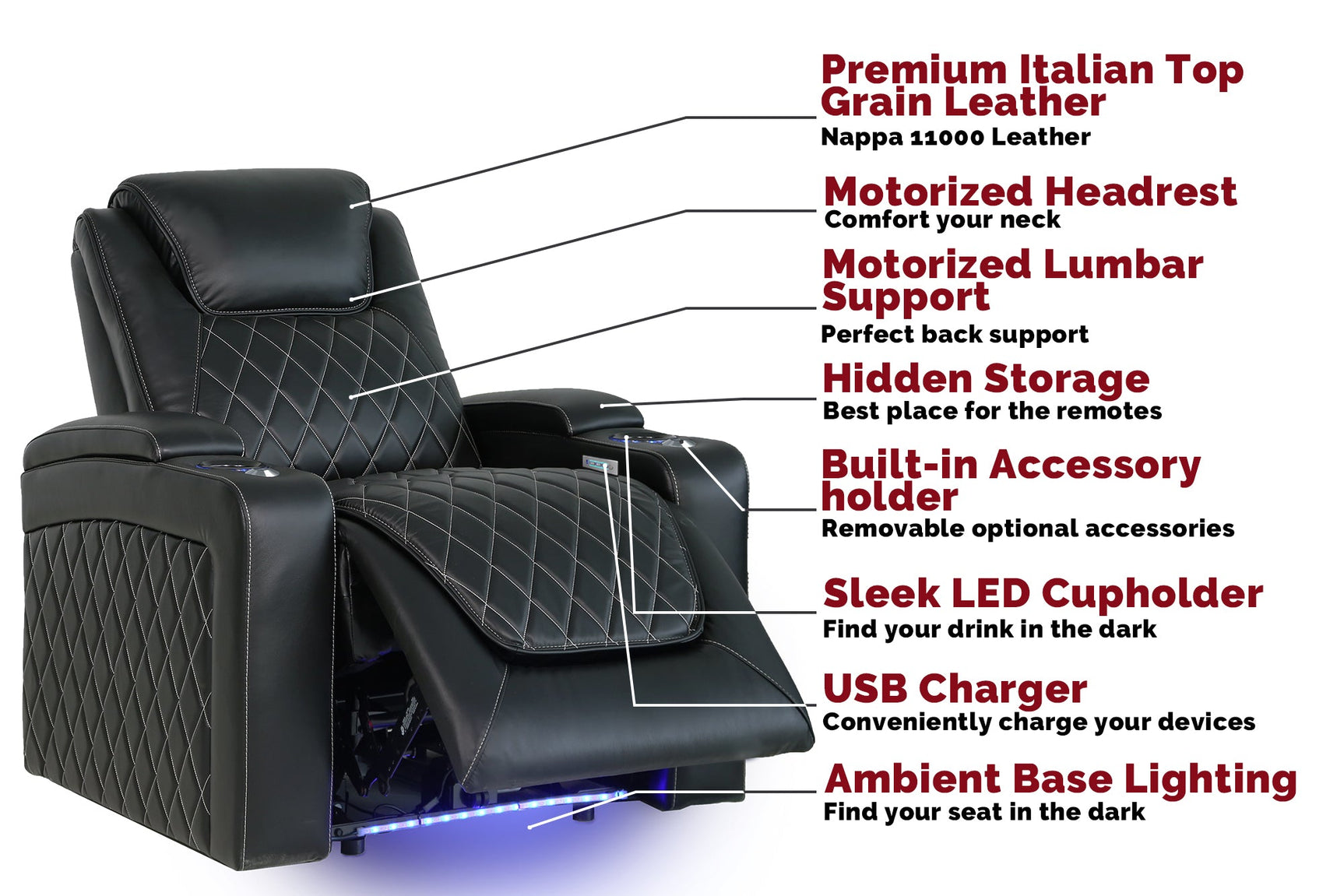 Valencia Oslo Cinema Seating – Premium Recliner Seating & Cinema Sofa