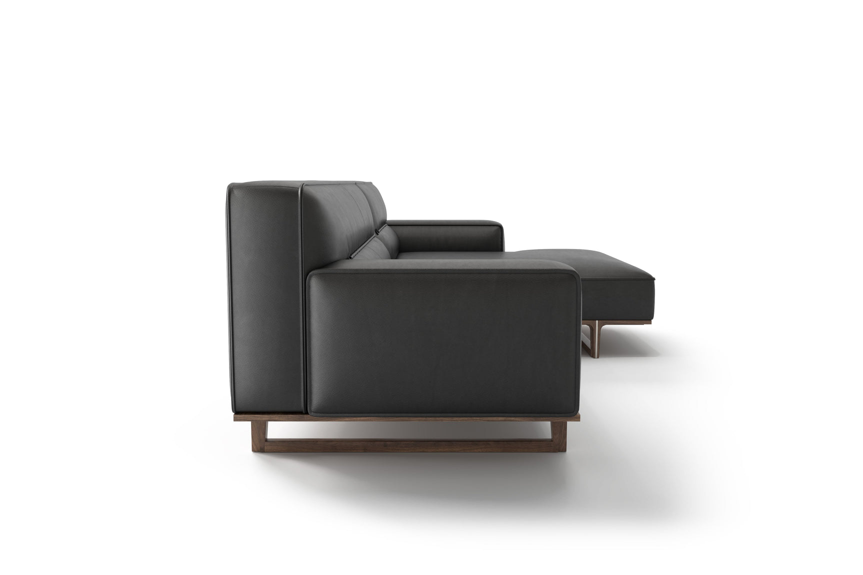 Varna Leather Sectional Sofa