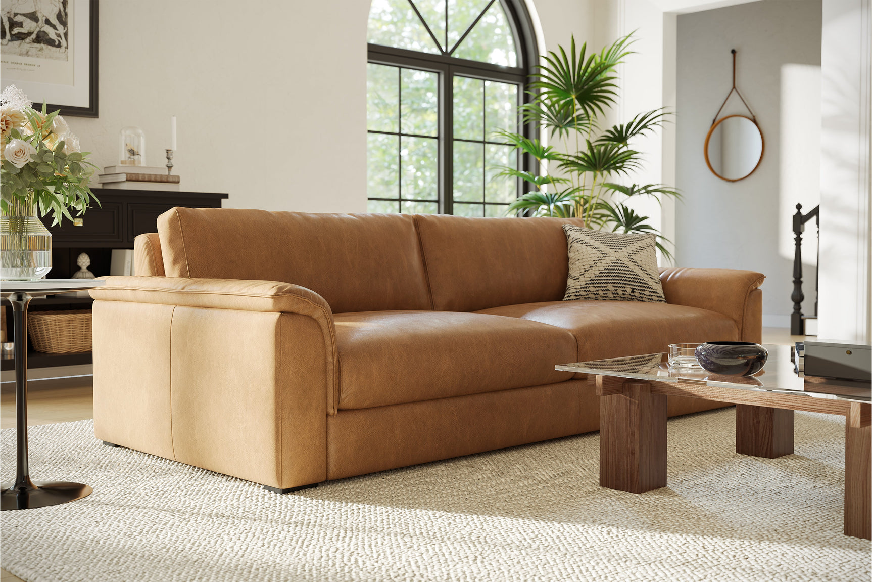 Zaira Leather Sofa